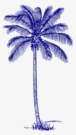 How To Set Use Dark Blue Palm Tree Svg Vector