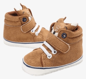 Petite Bello Footwear Brown / 12-18 Months Baby Fox - Toddler Baby Girl Boy Hight Cut Crib Shoes Anti-slip