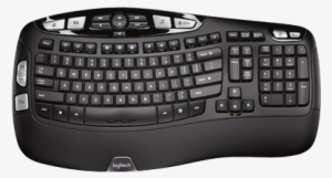 Logitech K350 Wireless Keyboard With Wave Shape Frame - Logitech Wireless Keyboard K350