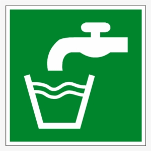 Drinking Water Symbol Sign - Safe Drinking Water Sign