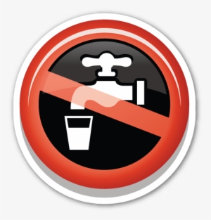 Non Potable Water Symbol - No Water Emoji