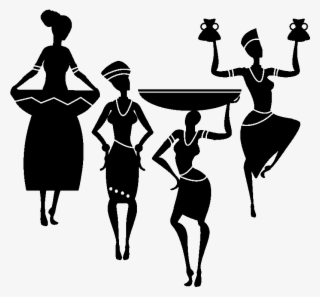 Africa Silhouette Png Download - African Women Wall Sticker