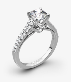 Verragio Eng-0382r Double Pave Diamond Engagement Ring - Shoulder Stone Engagement Rings