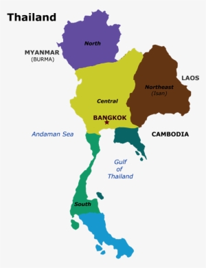 Thailand Map By Provinces - Thailand Map By Region