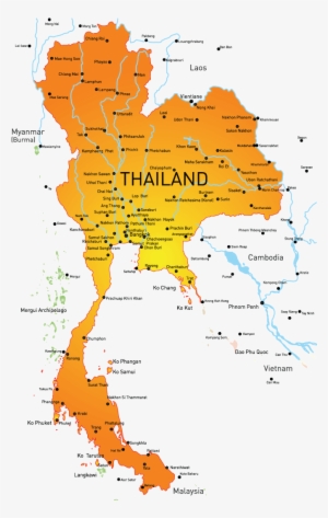Thailand Map With Details