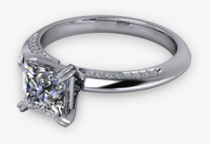 14kt White Gold Ring - Engagement Ring