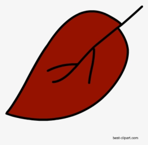 Red Fall Leaf, Cute Free Clip Art Image - Clip Art