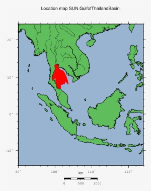 Gulf Of Thailand Basin Location Map - Gulf Of Thailand On The Map