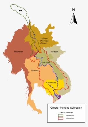 How Water Quality In Transboundary River Systems Affects - Map Of Myanmar And Neighbouring Countries