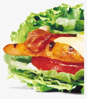 A Marinated Skinless Chicken Breast Fillet Topped With - Chicken Sandwich Wrapped In Lettuce