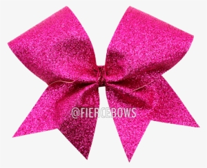 Fuchsia Glitter Cheer Bow Fierce Bows - Cheerleading