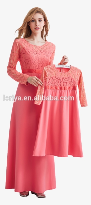 Dress04 - Long Dress Lace Muslimah