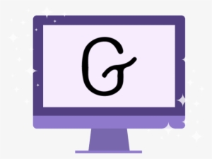 Icon Of Computer Screen With The Gutenberg "g"