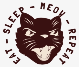 Eat Sleep Meow Repeat - Back Off Cat Luggage Tag