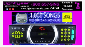 1tb Rsq Hd 787 Digital Karaoke Player Multiple Language - Rsq Hd-787 500gb Hard Drive Multi Format Player Support