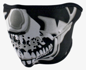 Balboa Wnfm023h Neoprene Half Face Mask Chrome Skull