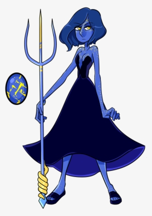 “ Royal Lapis Lazuli With Her Weapon, A Long Trident - Steven Universe Royal Lazuli