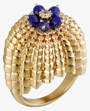 Cactus De Cartier Ringyellow Gold, Lapis Lazuli, Diamonds