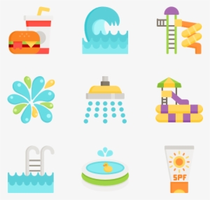 Water Park 40 Icons - Water Park Icon Png