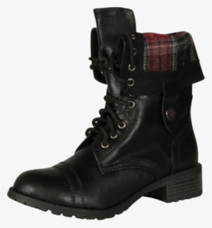 Qupid Military Combat Boot Fold-over Cuff And Other - Qupid Military Combat Boot Fold-over Cuff