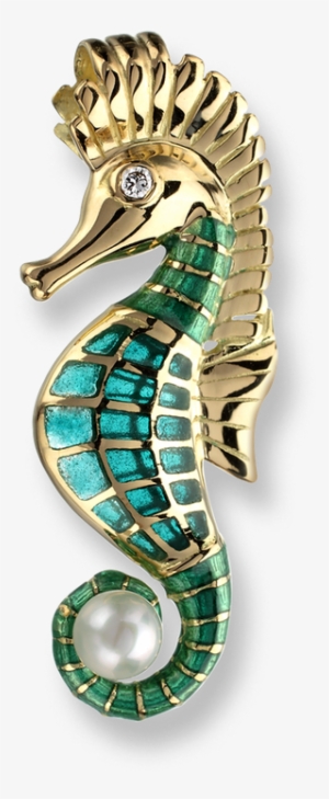 Nicole Barr Designs 18 Karat Gold Seahorse Necklace - Seahorse Jewellers