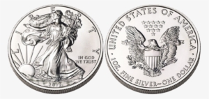 1 Oz American Eagle Silver Coin - 2014 W Silver Eagle Mint Mark