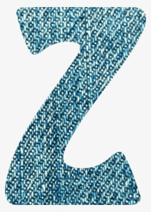 Click To See Printable Version Of Denim Letter Z Paper - Letter