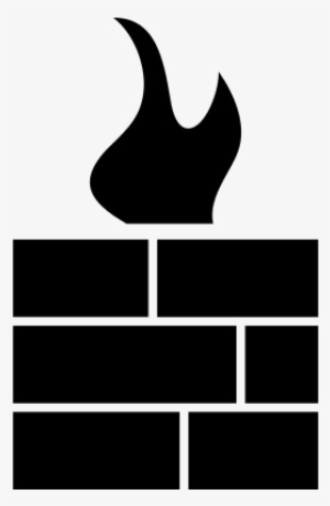 Firewall Flame Vector - Firewall Logo In Black