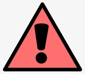 Exclamation Mark Warning Sign Vector Clip Art - Pink Warning Sign Clipart