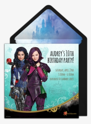 Descendants Online Invitation - Mal Disney Descendants Cardboard Cutout Standup