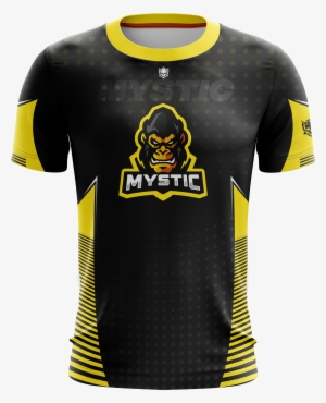 Mystic Esports Jersey - Yellow And Black Jersey Esports