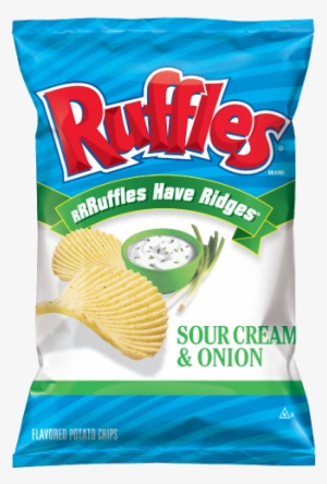 Ruffles® Sour Cream & Onion Flavored Potato Chips - Ruffles Chips Sour Cream