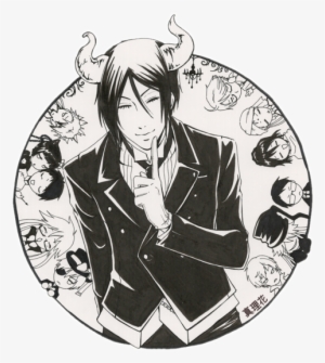 Kuroshitsuji, Undertaker, And Ciel Phantomhive Image - Transparent Black Butler Icon