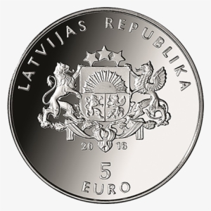 Latvian €5 Silver Coin - 5 Euro Mein Lettland 2018