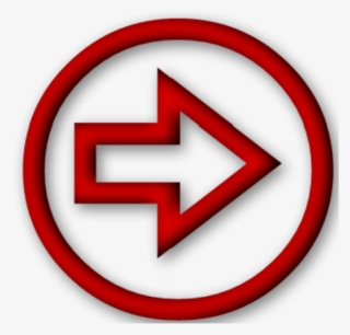 Red Right Arrow Png - Circle