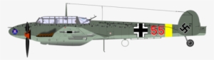 Messerschmitt Bf 109 Messerschmitt Bf 110 Airplane - Messerschmitt Bf Png