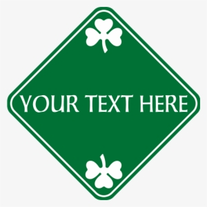 St Patricks Day Border Custom Text Teddy Bear - St Patricks Day Border Cust Square Sticker 3" X 3"
