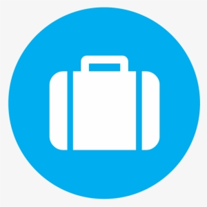 Suitcase-icon - Youtube Round Logo Blue