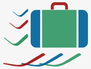 Suitcase Icon Blue Green Red Dynamic V01 - Suitcase