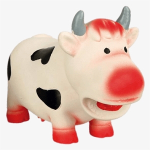 Latex Cow Toy For Dogs - Trixie Cow, Latex - Cow, Latex, 19 Cm