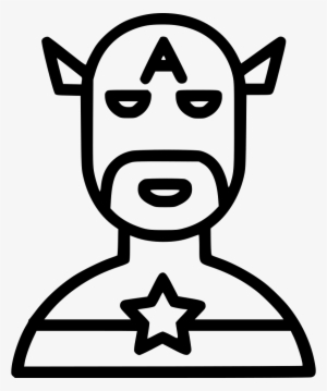 Caption America Avenger Marvel Character Movie Comments - Svg Marvel Characters Icon Vector