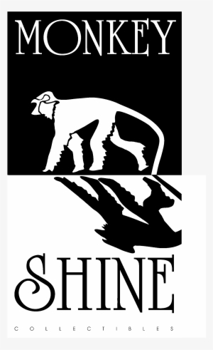 Monkey Shine Logo Black And White - Monkey