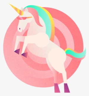 fast unicorn candy vector illustration symbol logo - advertising