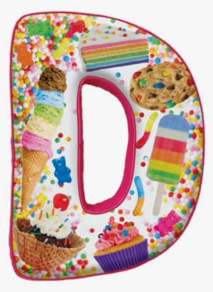 Picture Of D Initial Microbead Pillow