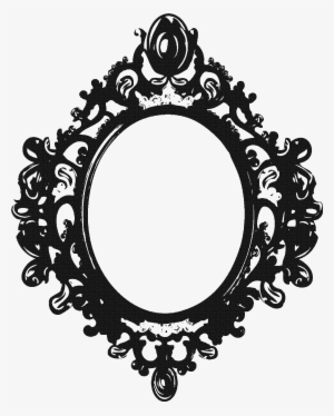 Vintage Clipart Mirror Frame Pencil And In Color Vintage, - Mirror Png