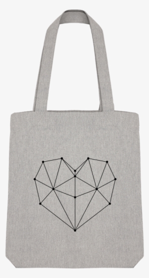 Tote Bag Stanley Stella Geometric Heart By /wait-design - Tote Bag