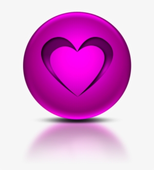 Pink Heart Icon - Email