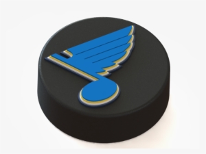 3d Printed Stlouis Blues Logo On Ice Hockey Puck By - Ice Hockey