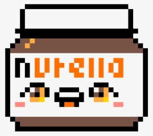 Art Pixel Art Pot De Nutella Kawaii