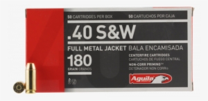 Aguila 1e402110 40 Smith & Wesson 180 Gr Full Metal - Audi